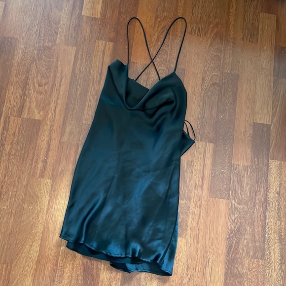 Zara Mini Black Dress Small - Picture 1 of 3